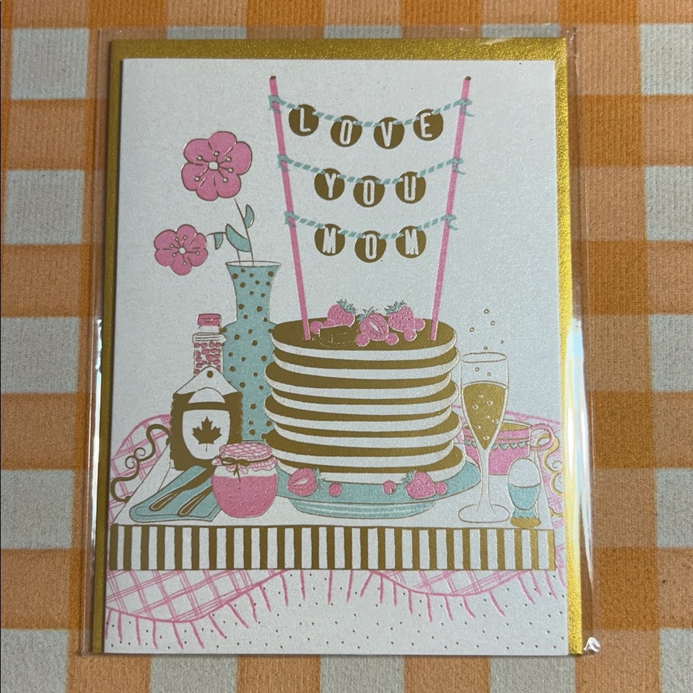 “Love you, Mom” pancake breakfast Papyrus card